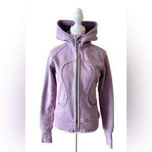 Lululemon Scuba Hoodie | Lavender Heather | Size 6 | Classic Full Zip